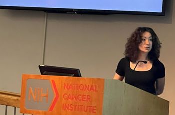 Teressa Murphy presenting her research on HIV